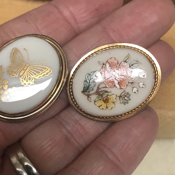 Lenox Bundle Vintage Pendants Butterfly & Flowers - Picture 4 of 4